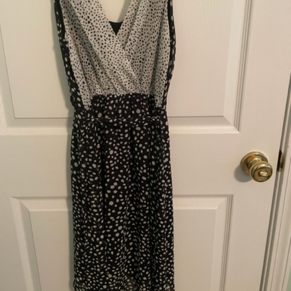 Express Black and White Dress